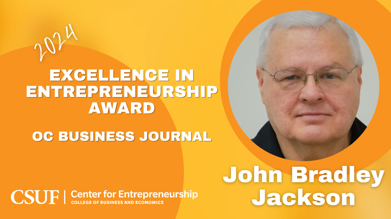 Celebrating Excellence: John Bradley Jackson Nominated for 2024 Entrepreneurship Award